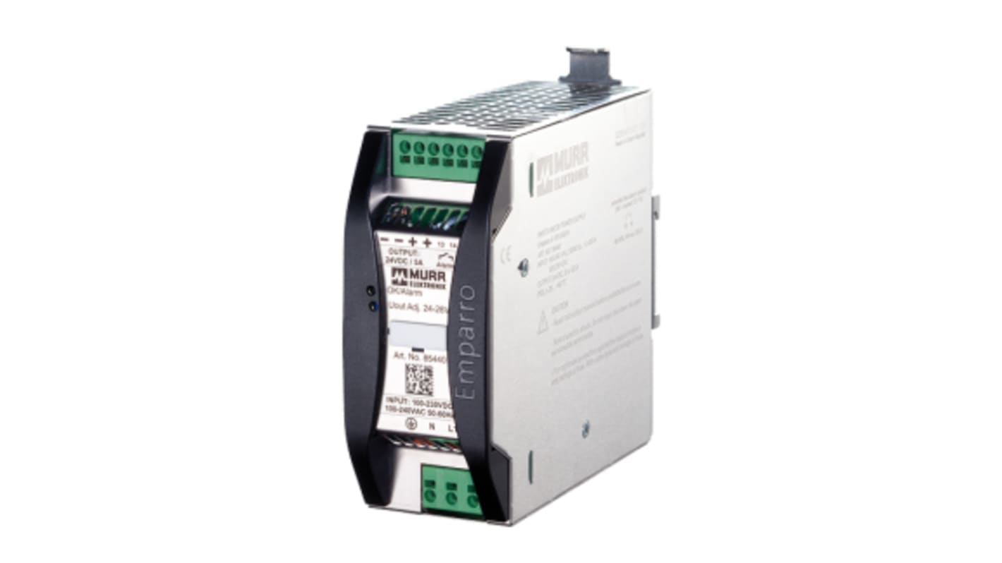 Murrelektronik Limited Emparro Switched Mode DIN Rail Power Supply, 230V ac, 15V dc dc Output, 10A Output, 120W