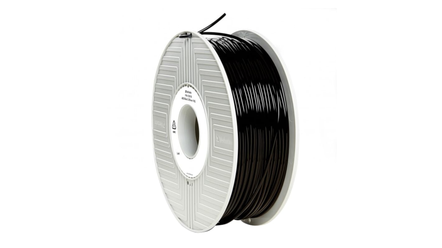 Filament pour imprimante 3D Verbatim, ABS, Ø 2.85mm, Noir, 1kg, FDM