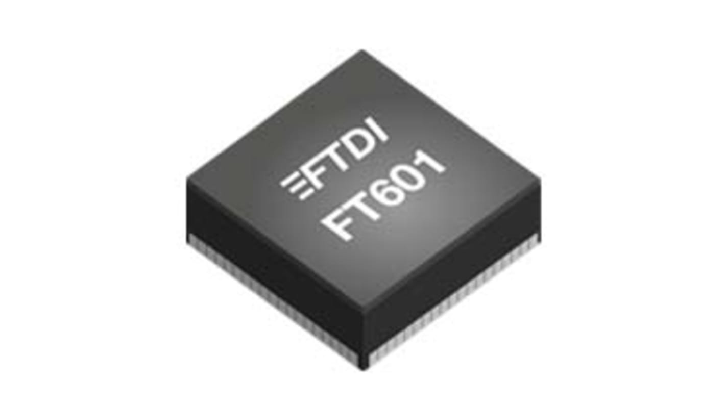 FTDI Chip 2-Kanal USB-Brücke IC, 480 Mbps, 5Gbit/s Transceiver-IC USB 2.0, USB 3.0 Single 76-Pin (3,3 V), QFN