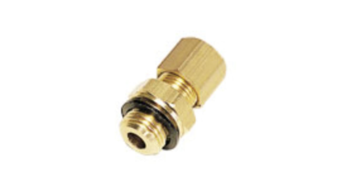 Legris LF3000 Series Straight Threaded Adaptor, G 3/8 Male to Push In 14 mm, Threaded-to-Tube Connection Style