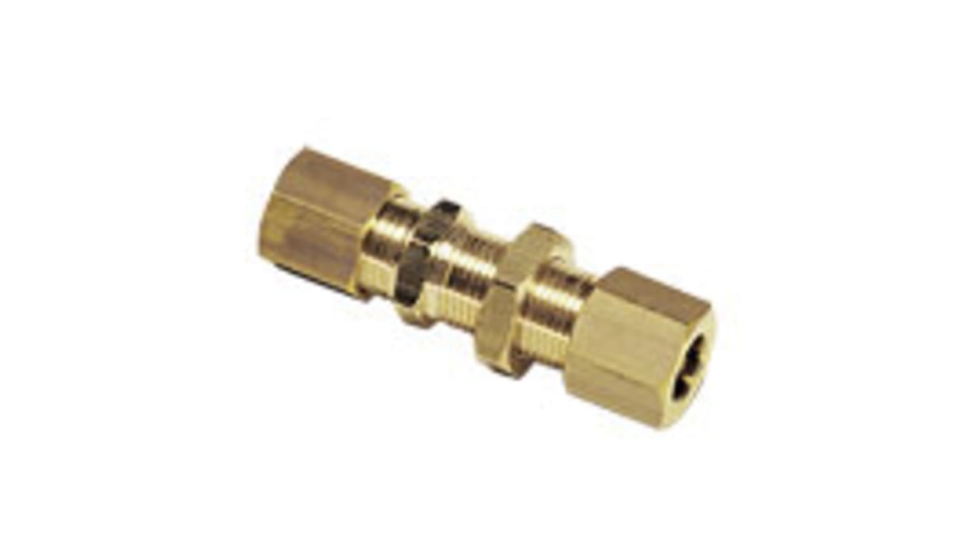 Adaptateur de traversée de cloison Legris 0116 vers Enfichable 14 mm Enfichable 14 mm