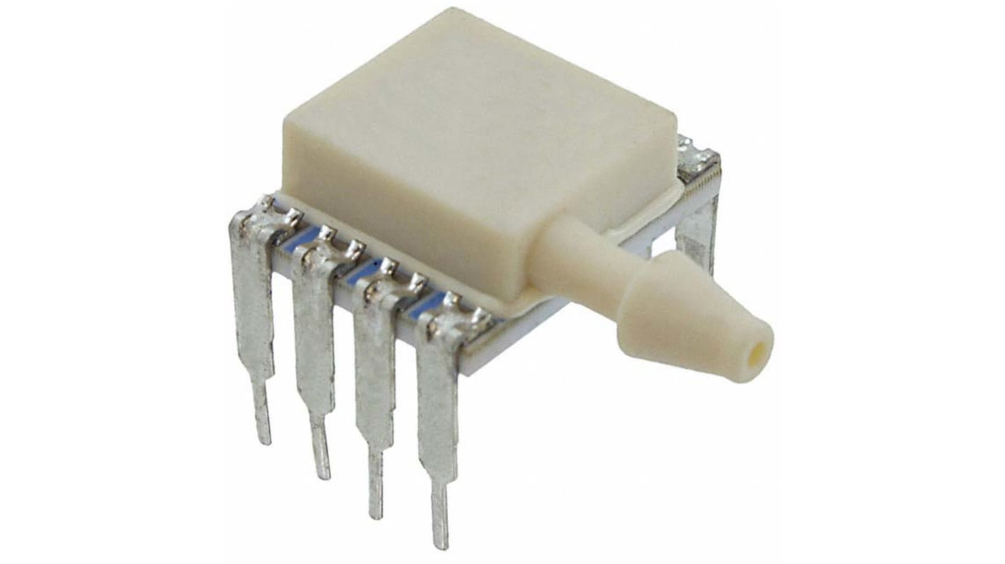 TE Connectivity Gauge Pressure Sensor, 20psi Operating Max, PCB Mount, 8-Pin, 300psi Overload Max, Single Side Port