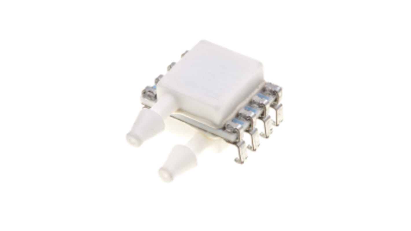 TE Connectivity Piezoresistive Pressure Sensor, 0.072psi Operating Max, PCB Mount, 8-Pin, 300psi Overload Max, Dual