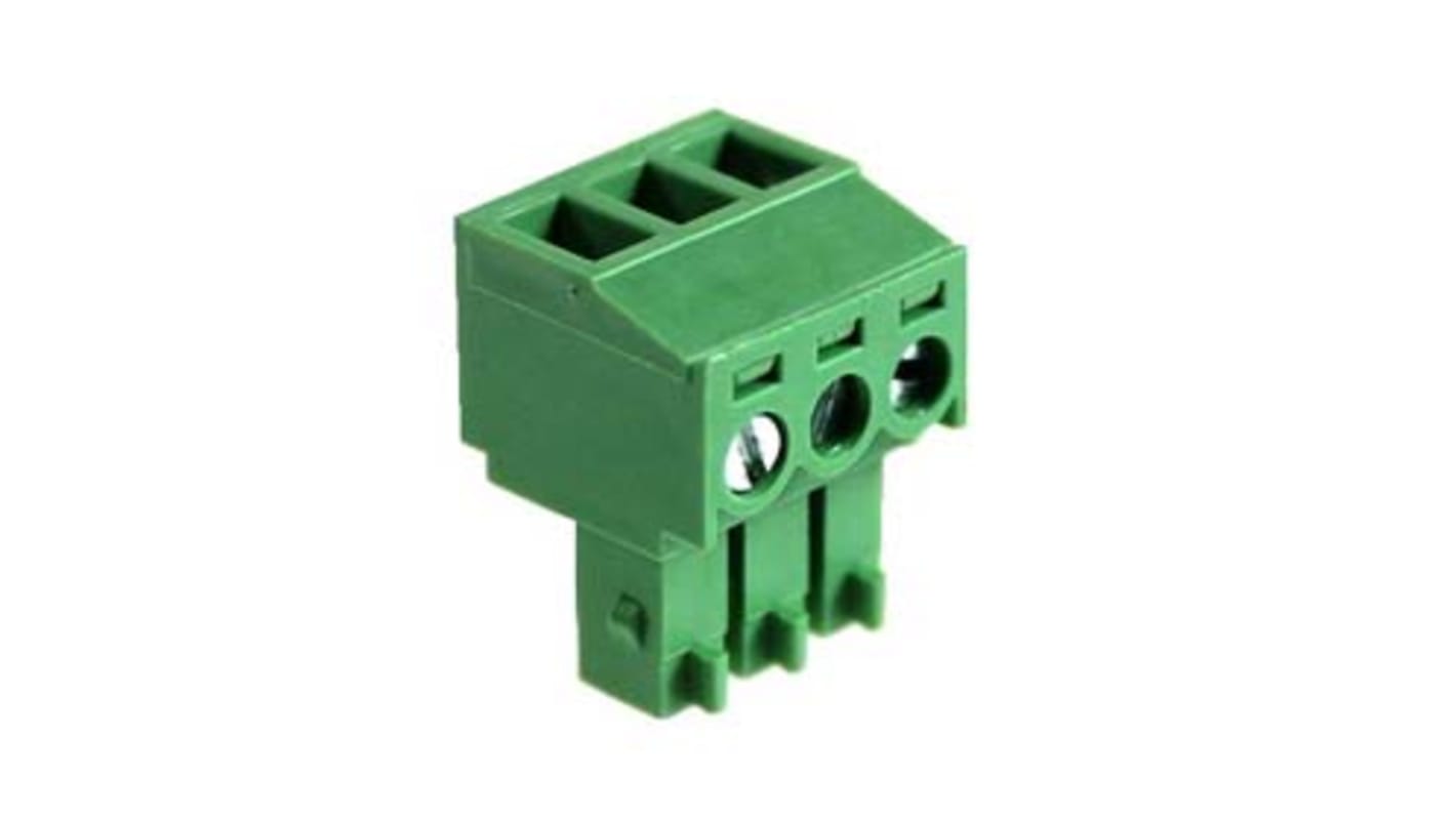 RS PRO 3.81mm Pitch 10 Way Vertical Pluggable Terminal Block, Plug, Plug-In, Screw Termination