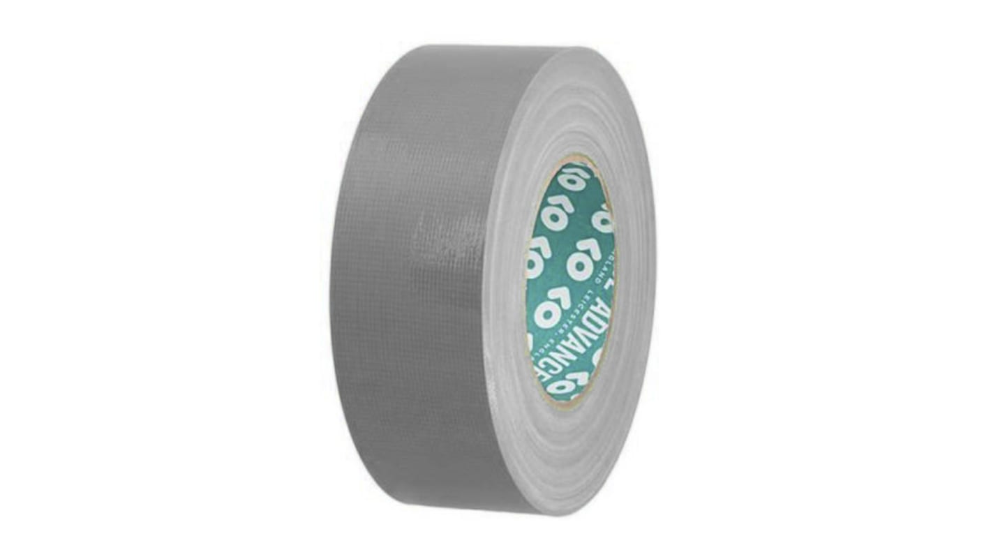 Nastro telato Argento in Politenato Advance Tapes AT175, adesivo in Resina di gomma, 50mm x 50m x 0.23mm