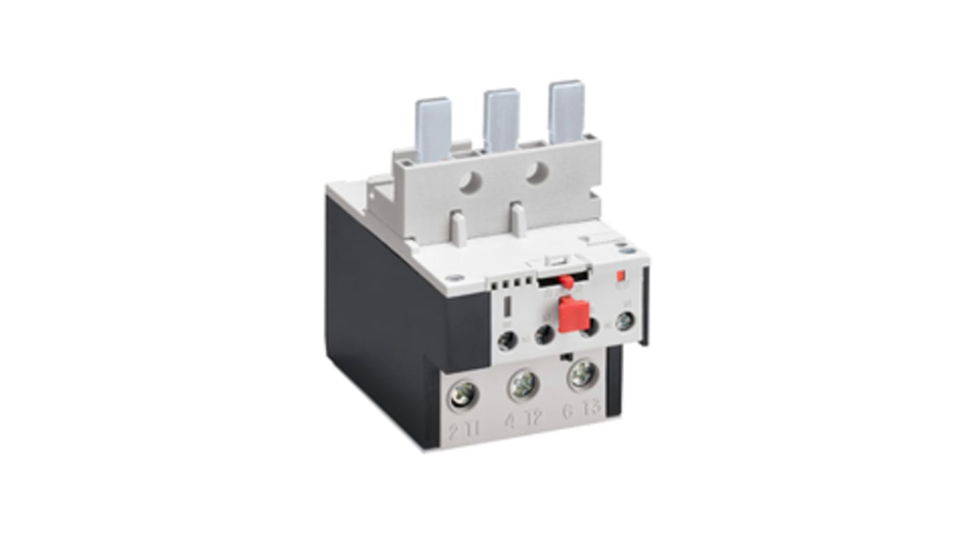 Lovato RF82 Overload Relay 1NO + 1NC, 28 → 42 A F.L.C, 82 A Contact Rating, 690 Vac, 3P