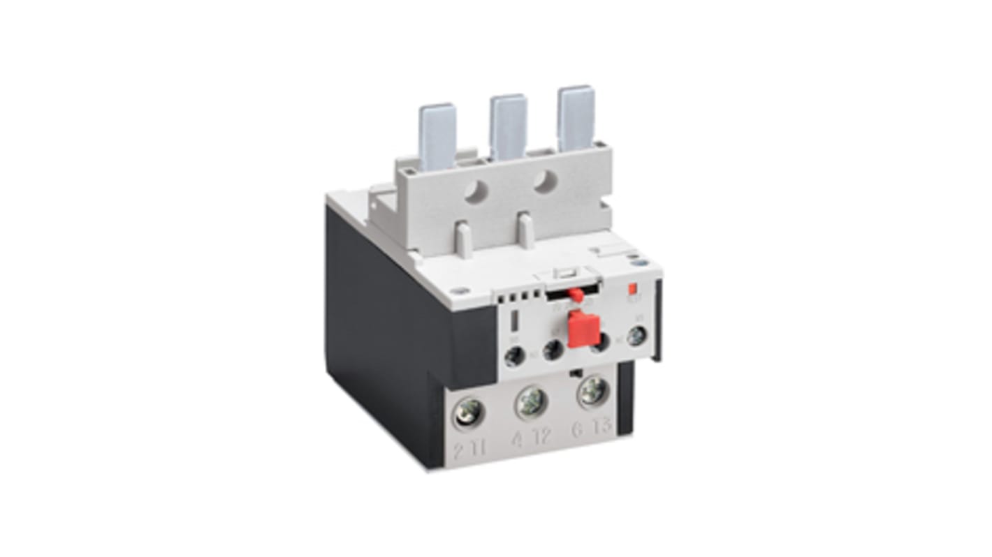 Lovato RF82 Overload Relay 1NO + 1NC, 46 → 65 A F.L.C, 82 A Contact Rating, 690 Vac, 3P