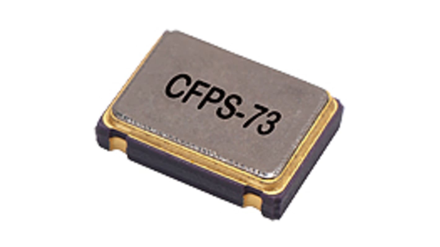 IQD, 24MHz Clock Oscillator, ±50ppm HCMOS, 4-Pin SMD LFSPXO021270 831021270