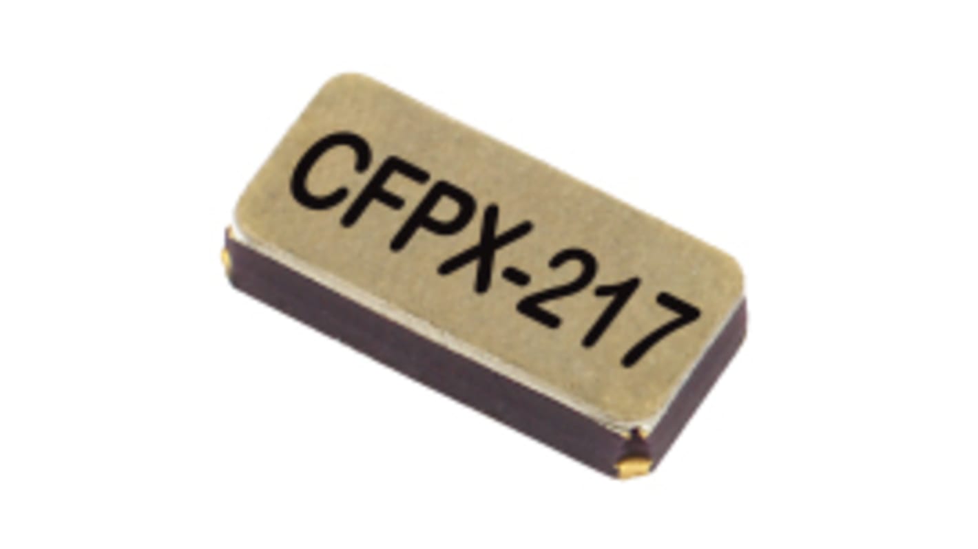 Unidad de cristal 32.768kHz, ±20ppm, SMD, 2-Pin, 3.2 x 1.5 x 0.9mm