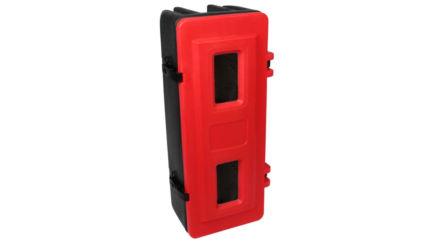 Fire Extinguisher Cabinet, Black, Red