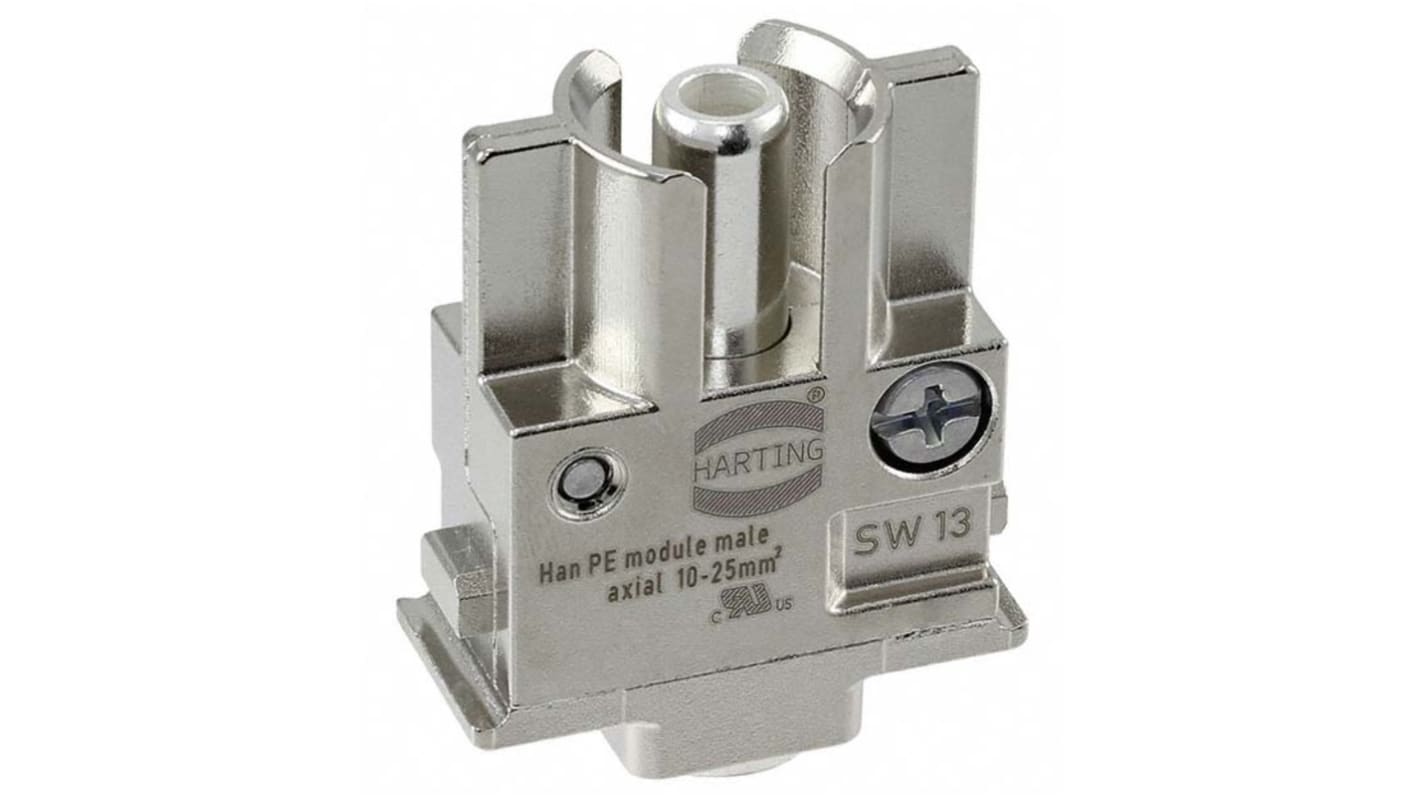 HARTING Han-Modular Robustes Power Steckverbinder-Modul, 1-polig Stecker, Han-PE-Modul