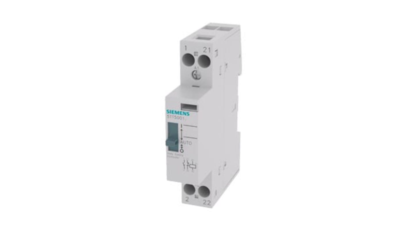 Siemens 5TT Series Contactor, 230 V ac Coil, 2-Pole, 20 A, 1NO + 1NC, 230 V ac