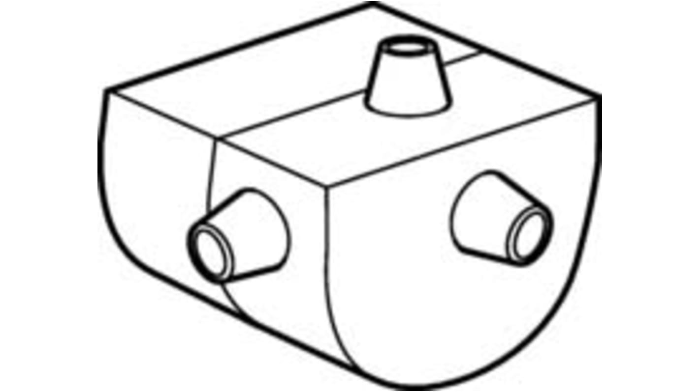 Allen Bradley Guardmaster 440F-A1302S Zárósapka, használható: (Safedge profil)-hoz EPDM