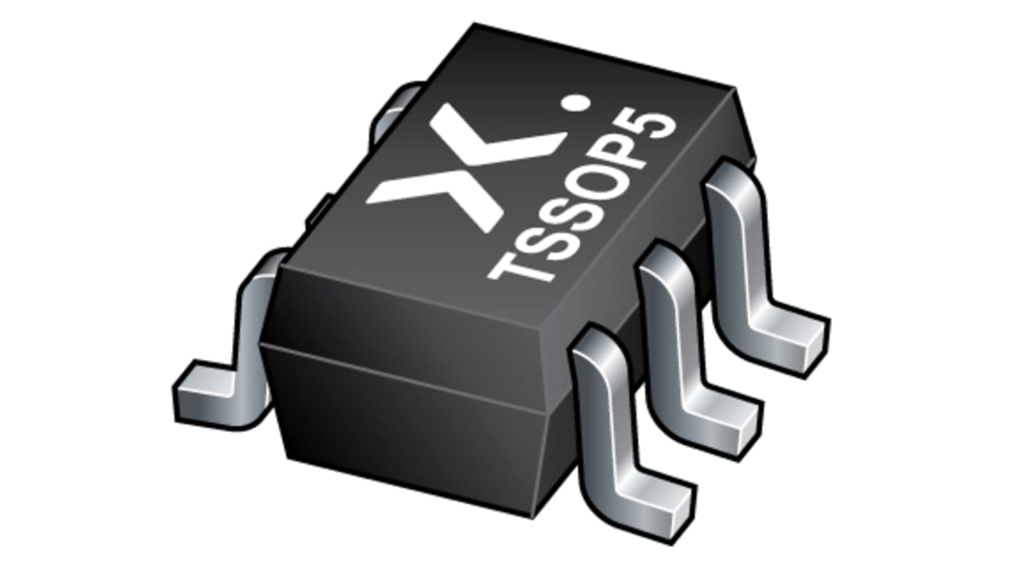 Nexperia CMOS-Inverter Schmitt-Trigger, CMOS 14 ns @ 50 pF, TSSOP5