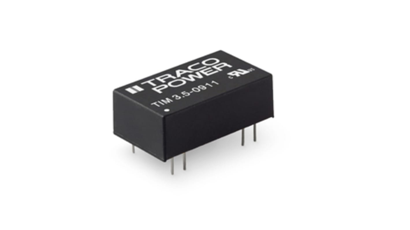 TRACOPOWER TIM 3.5 DC-DC Converter, 5V dc/ 700mA Output, 9 → 18 V dc Input, 3.5W, Through Hole