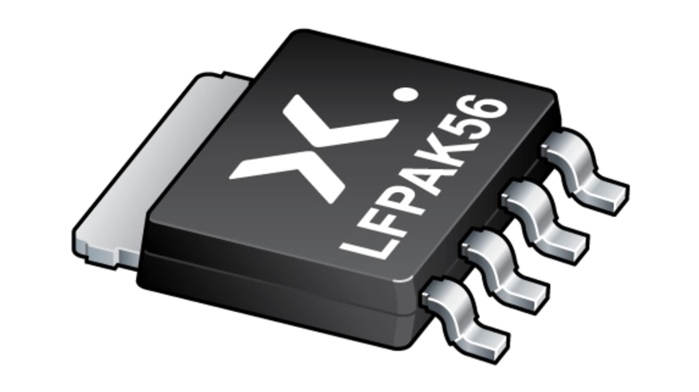 Transistor, PHPT61003PYX, PNP -3 A -100 V LFPAK56, SOT669, 4 + Tab pines, 125 MHz, Simple