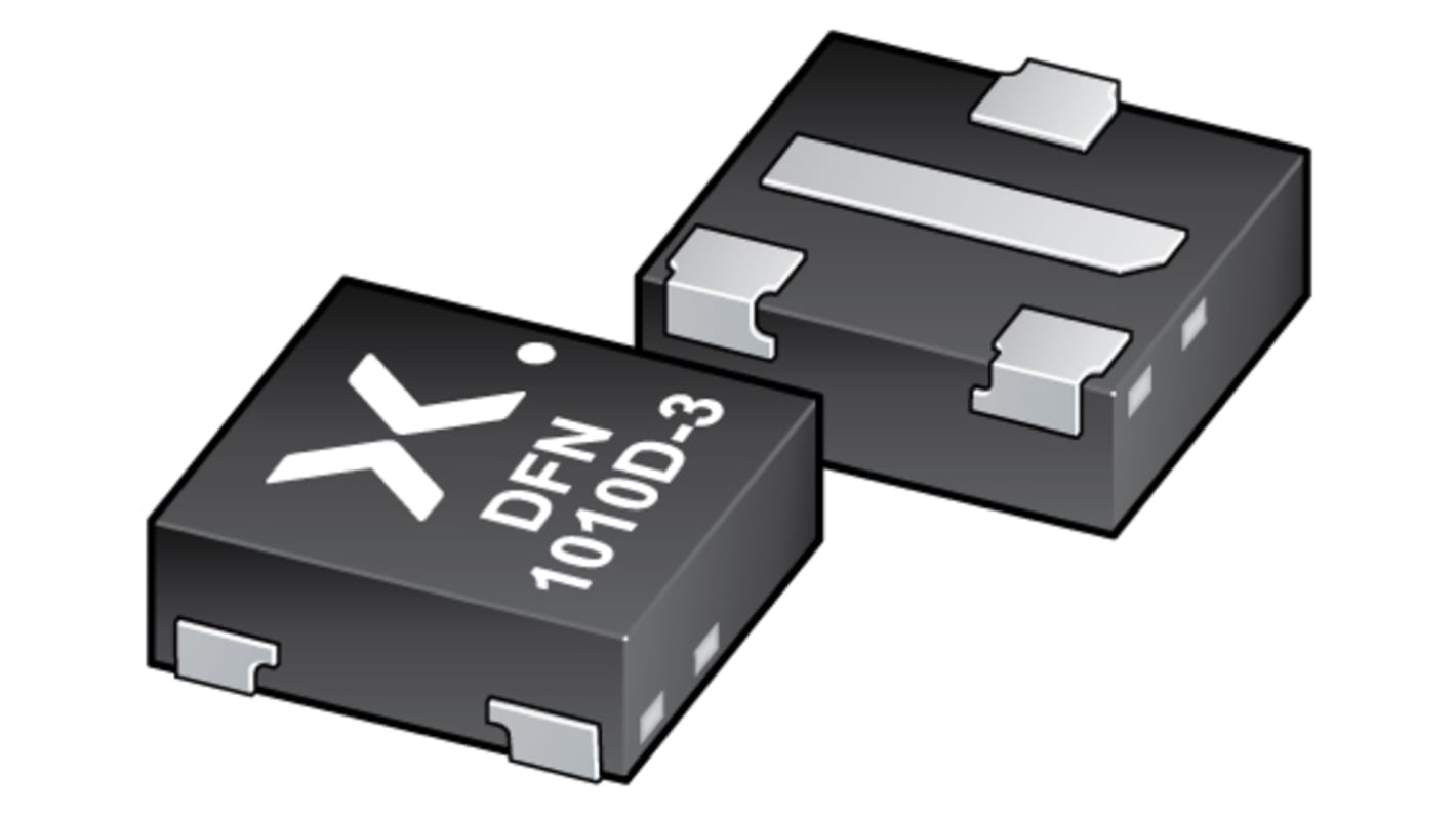 Nexperia Pチャンネル MOSFET20 V 2.9 A 表面実装 パッケージDFN1010D-3 4 ピン