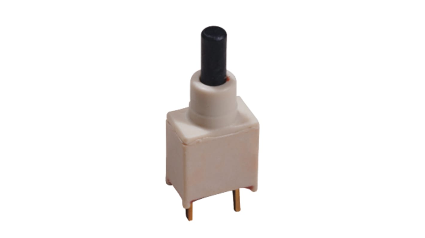 C & K Push Button Switch, Momentary, Through Hole, SPST, 20V ac/dc, IP57