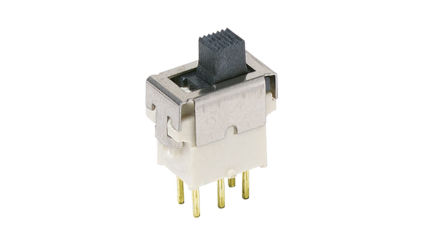 Przełącznik suwakowy, IP57, SPST, SMD, 20V ac/dc, 0,4VA, -30 → +85°C, C & K