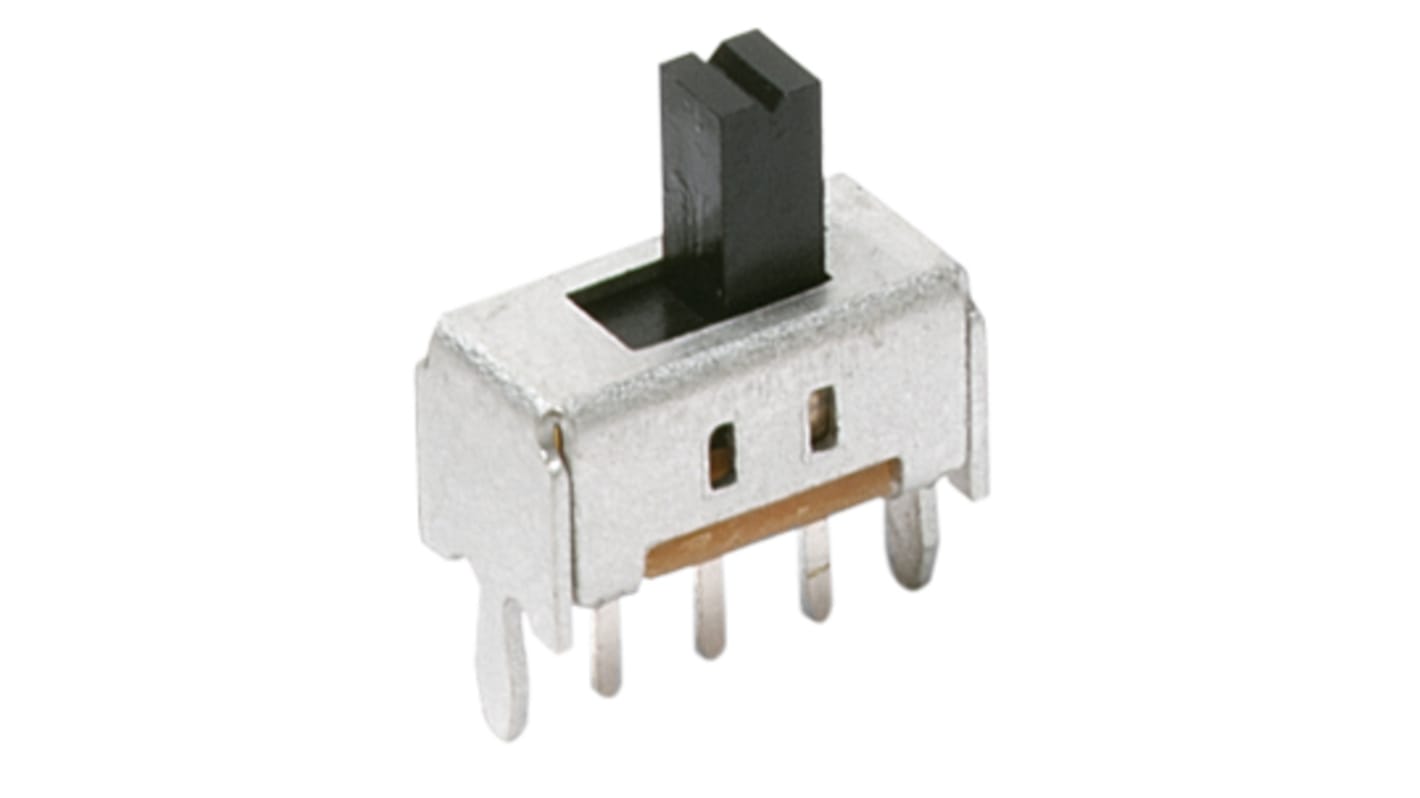 C & K Through Hole Slide Switch SPDT Latching 100 mA Slide