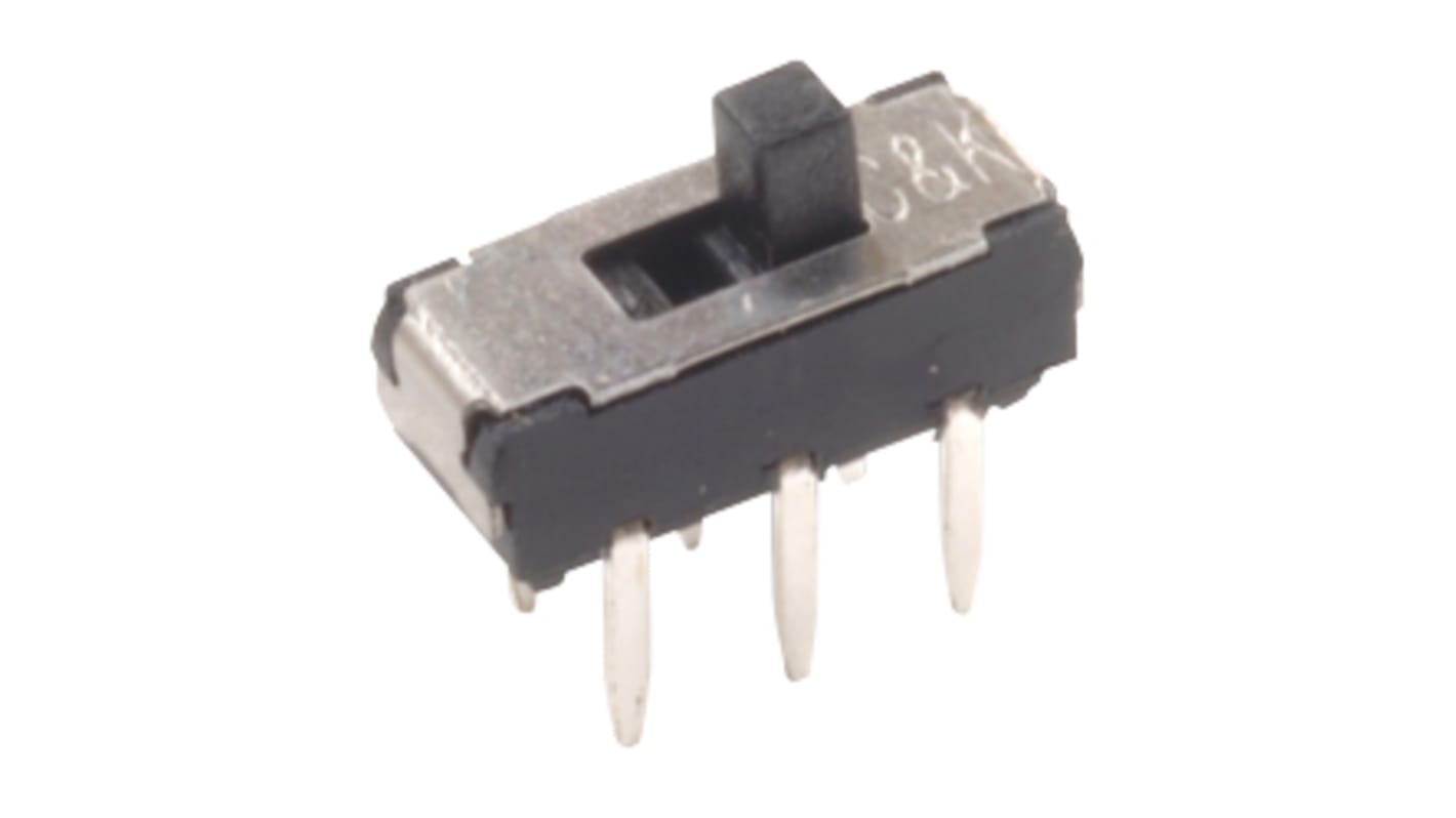 C & K Through Hole Slide Switch DP3T On-On-On 300 mA Slide