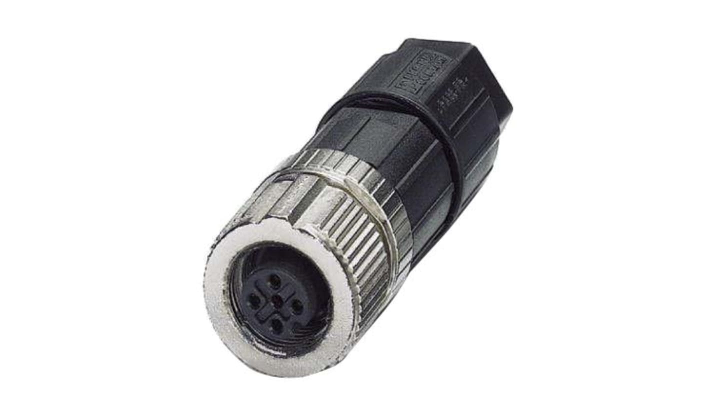 Conector circular Phoenix Contact hembra serie SACC de 5 vías hembra, tamaño carcasa 15, montaje aéreo, IP65, IP67