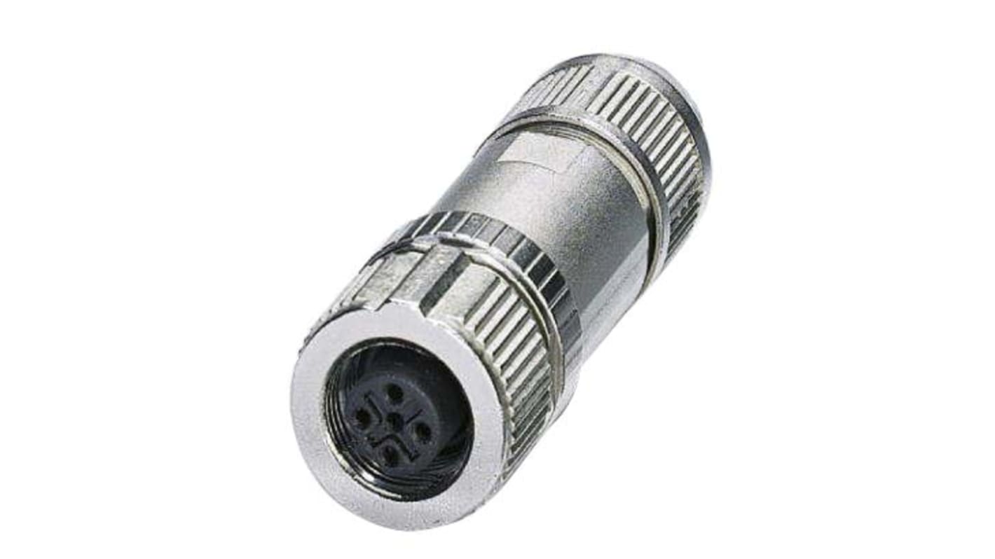 Phoenix Contact Circular Connector, 5 Contacts, Cable Mount, M12 Connector, Plug, Female, IP65, IP67, SACC Series