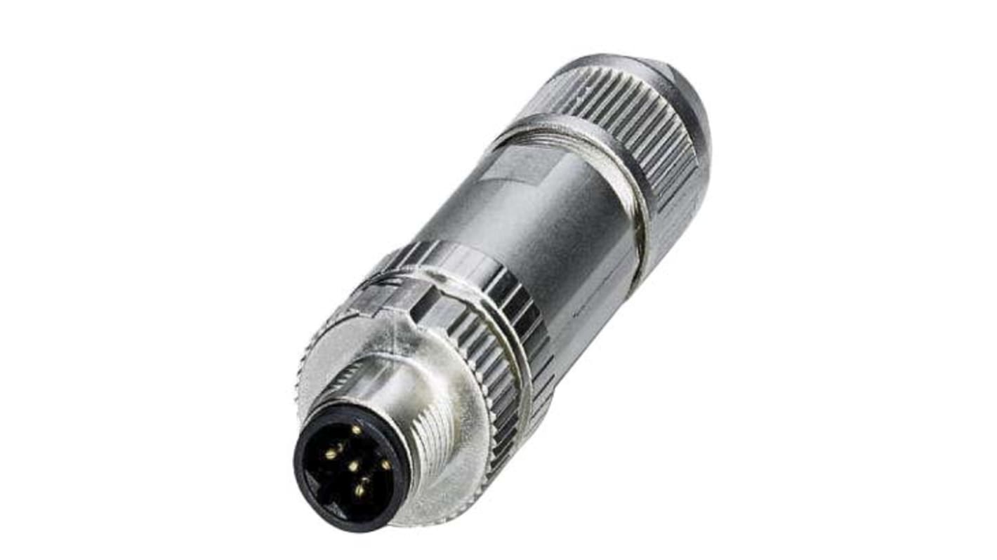 Phoenix Contact Circular Connector, 2 Contacts, Cable Mount, M12 Connector, Plug, Male, IP65, IP67, SACC Series