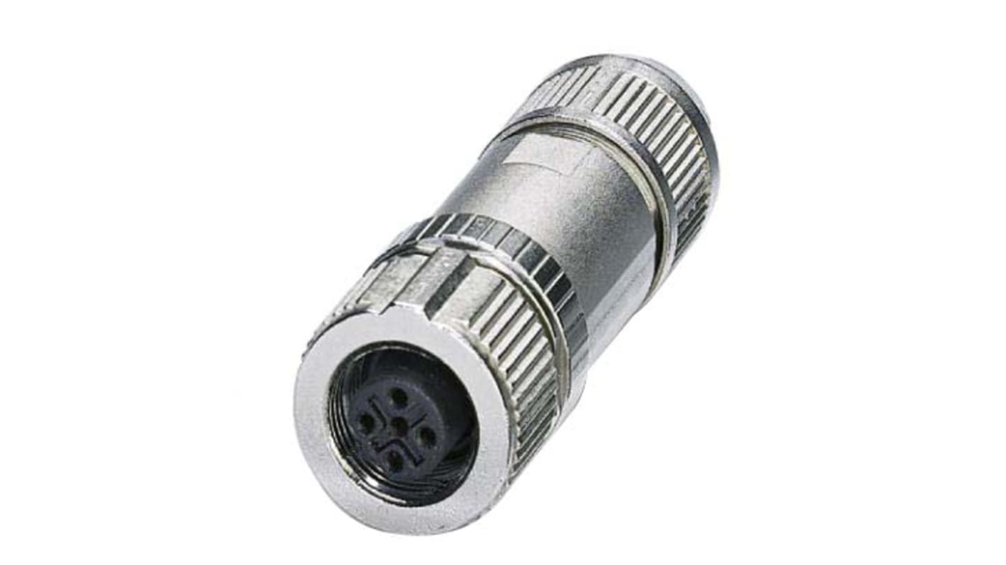 Phoenix Contact Circular Connector, 3 Contacts, Cable Mount, M12 Connector, Plug, Female, IP65, IP67, SACC Series