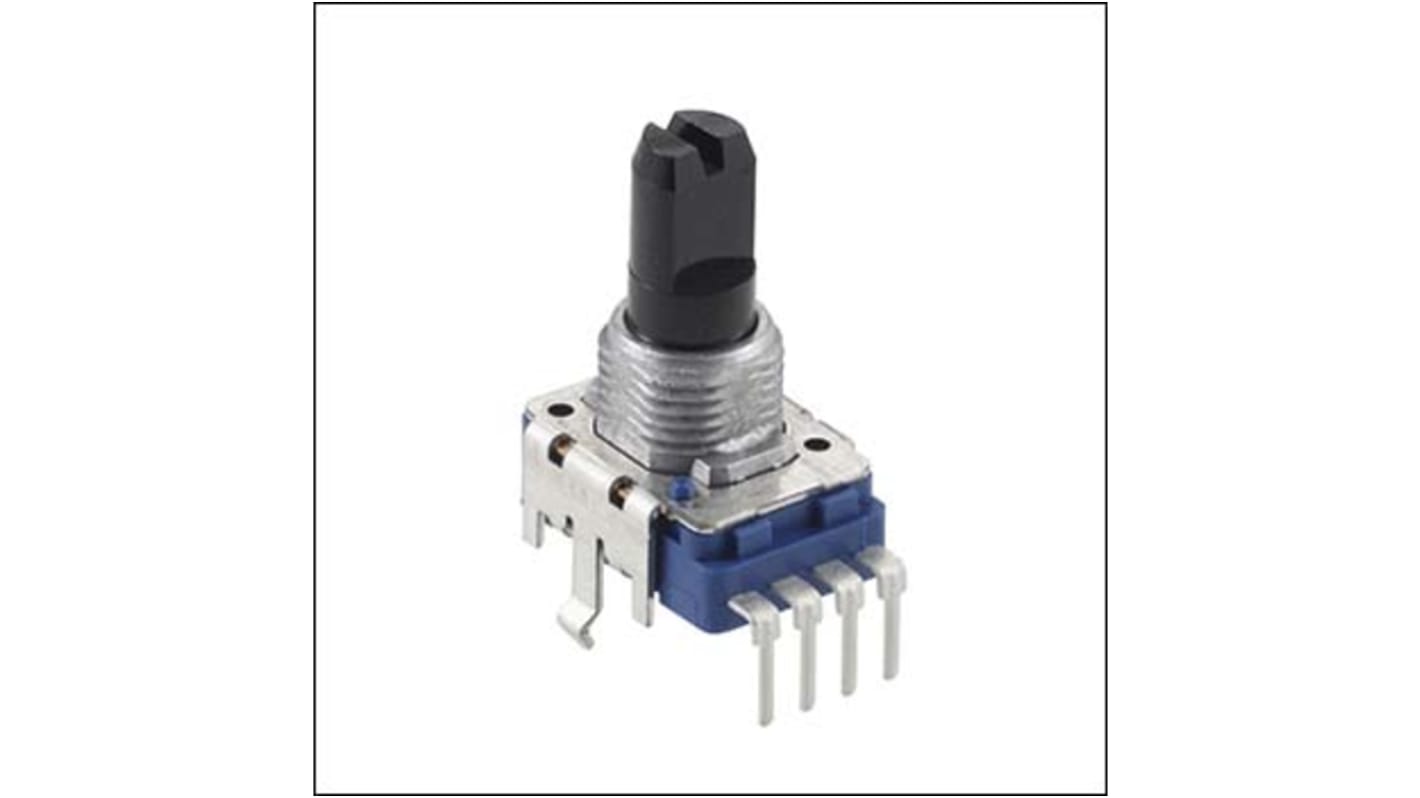 Potentiomètre Rotatif Alps Alpine RK11K, Ø axe 6 mm, Traversant