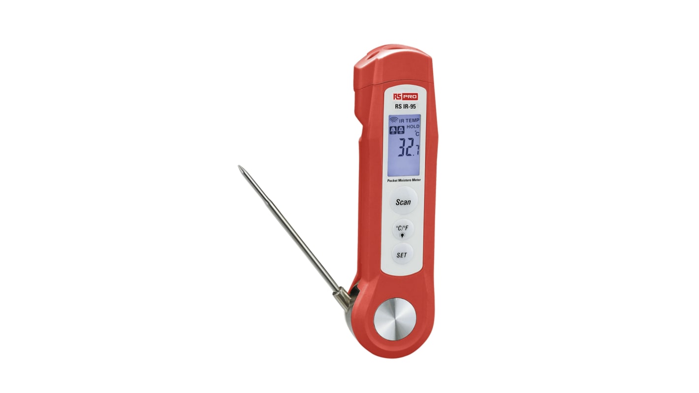 RS PRO IR-95 Infrarot-Thermometer 4:1, bis +280°C, Celsius, ISO-kalibriert