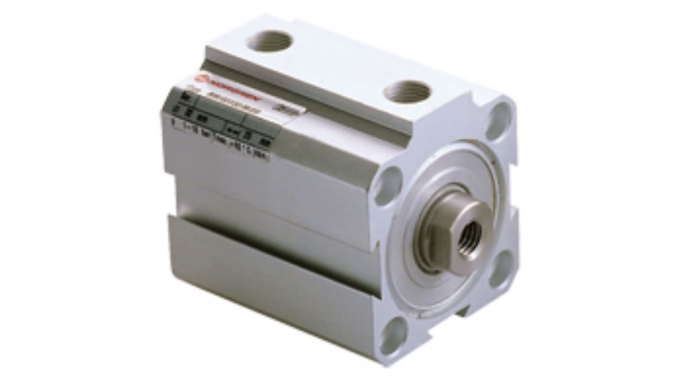 Norgren Pneumatic Compact Cylinder - 20mm Bore, 10mm Stroke, RM/92000/M Series, Double Acting