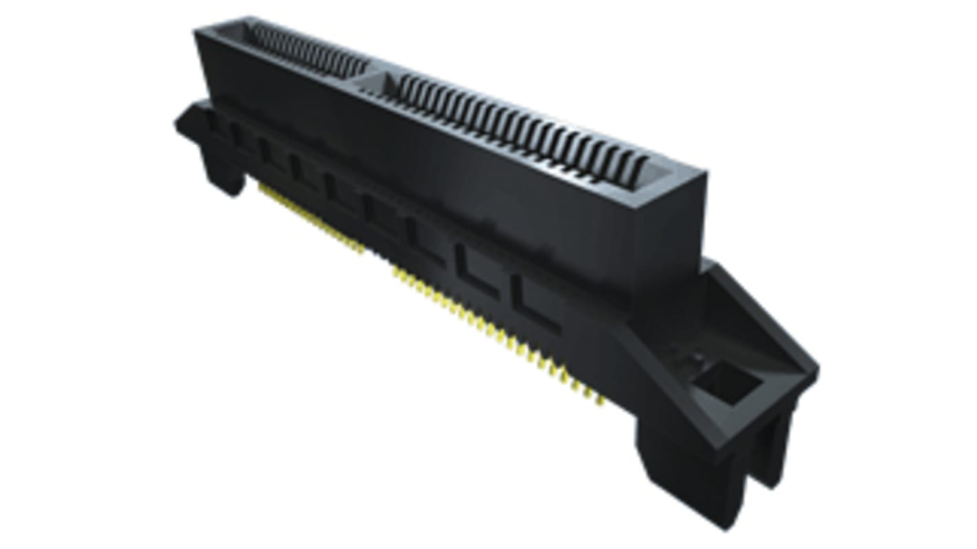 Connettore terminale Samtec Femmina, Card Edge, 20 vie, passo 0.8mm, 2 file, Montaggio su bordo