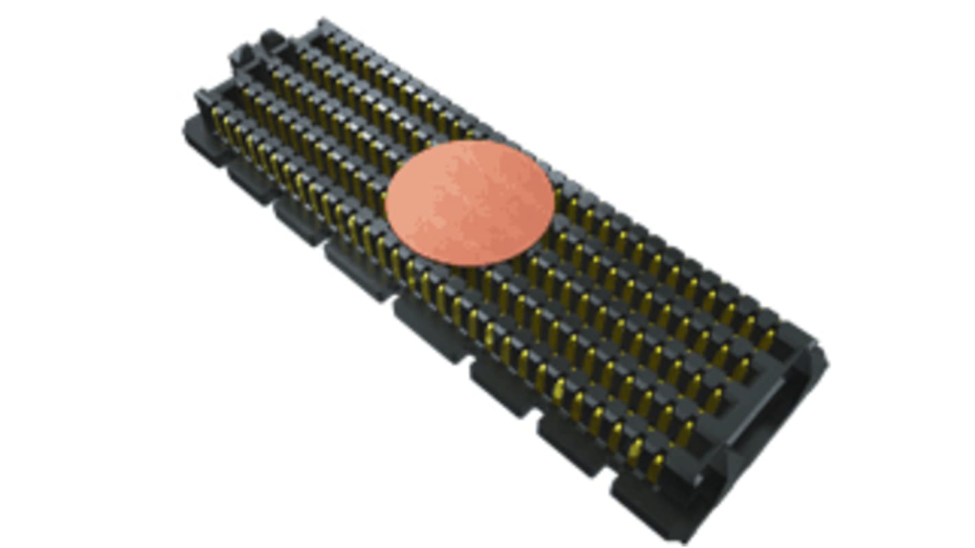 Samtec SEAM Series Straight Surface Mount PCB Header, 400 Contact(s), 1.27mm Pitch, 10 Row(s), Shrouded