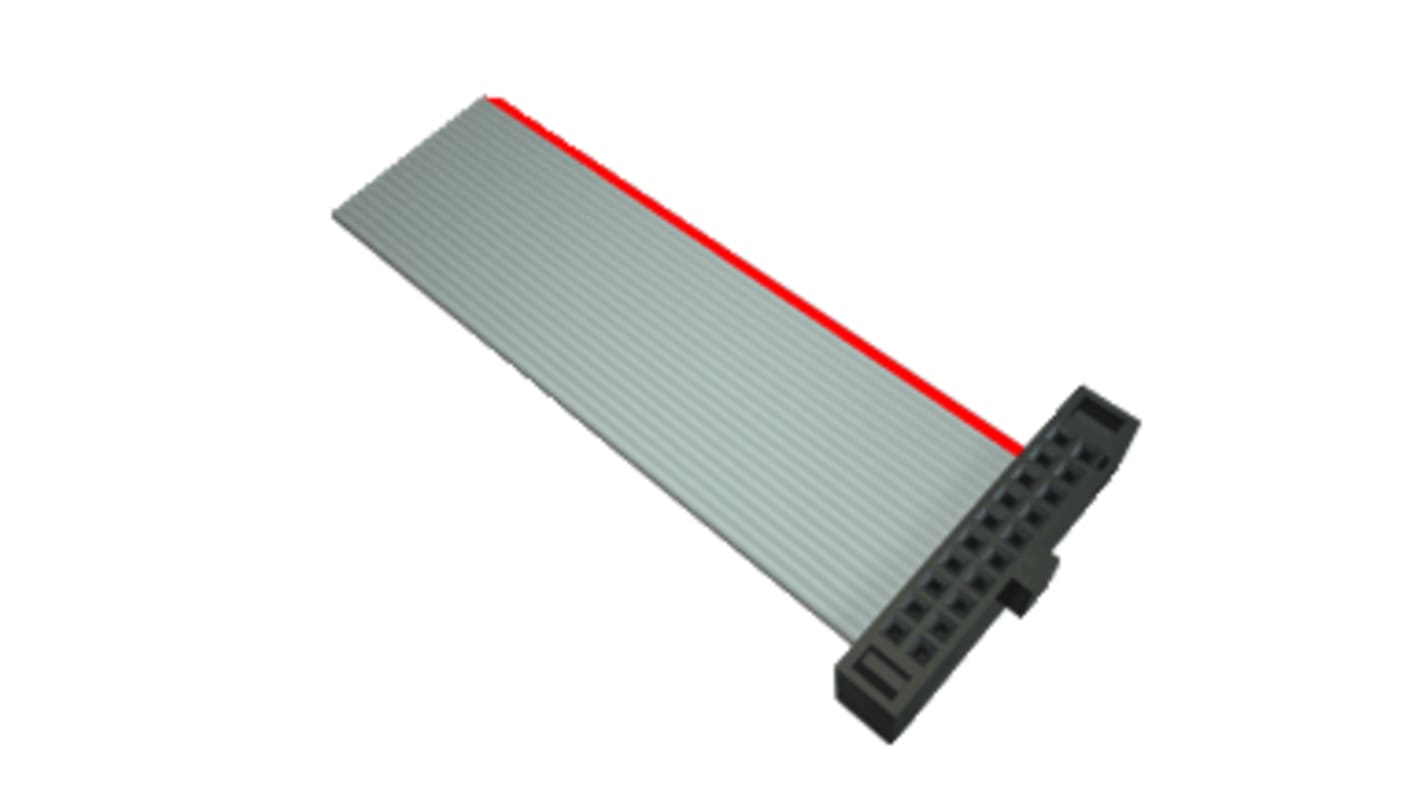 Samtec FFSD Series Flat Ribbon Cable, 40-Way, 1.27mm Pitch, 127mm Length, Tiger Eye IDC to Tiger Eye IDC