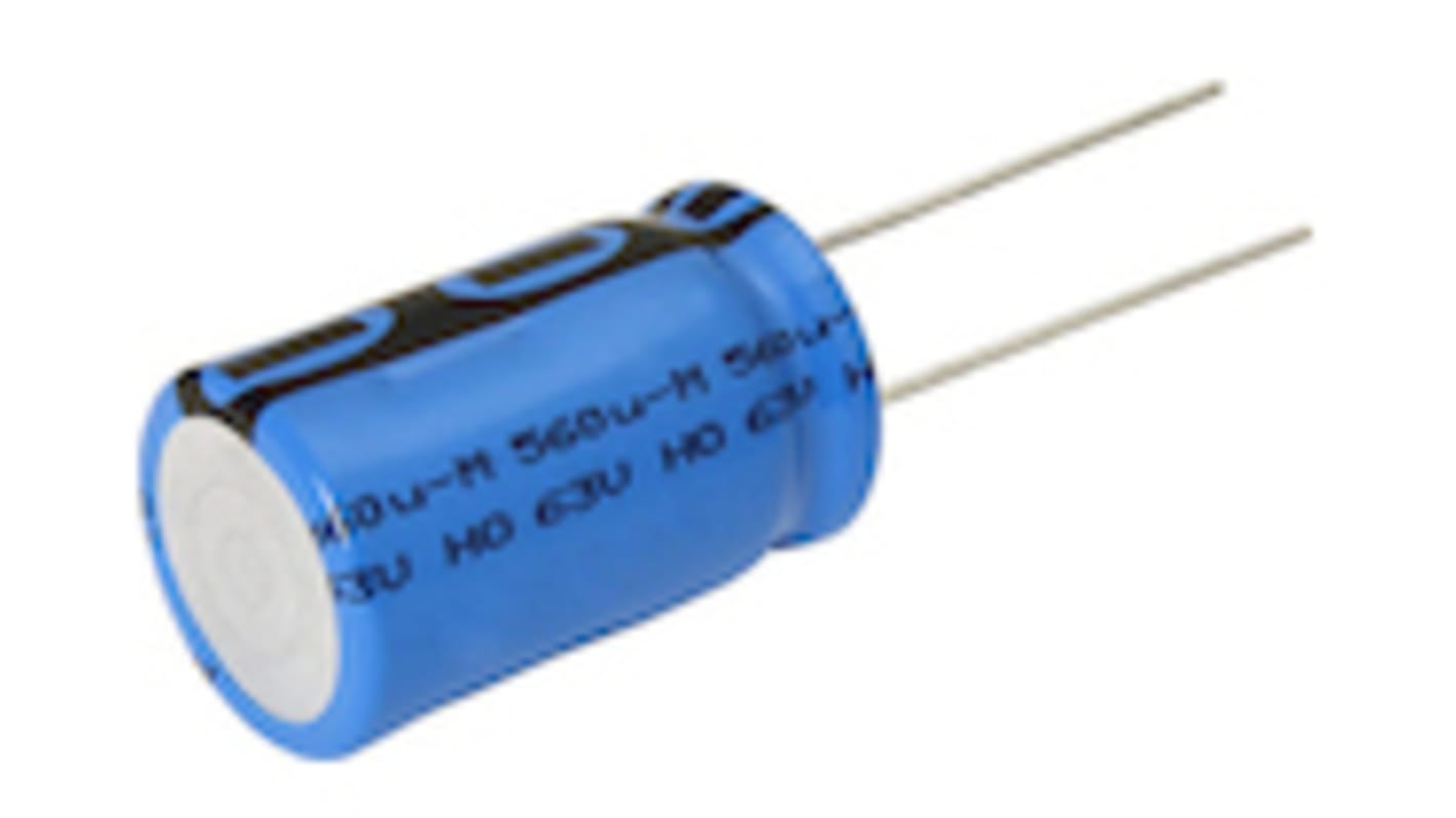 Vishay RMI-V, THT Aluminium-Elektrolyt Kondensator 2200μF ±20% / 35V dc, Ø 16.5mm x 33.5mm, bis 105°C