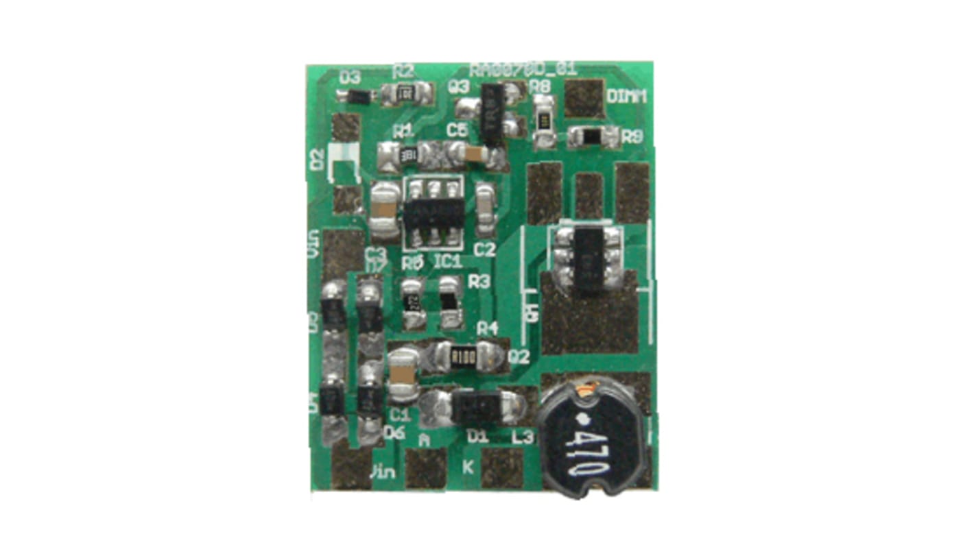 onsemi NCL30100ASLDGEVB, Dimmable LED Demonstration Board Evaluation Board LED Driver Demonstration Board, Evaluation