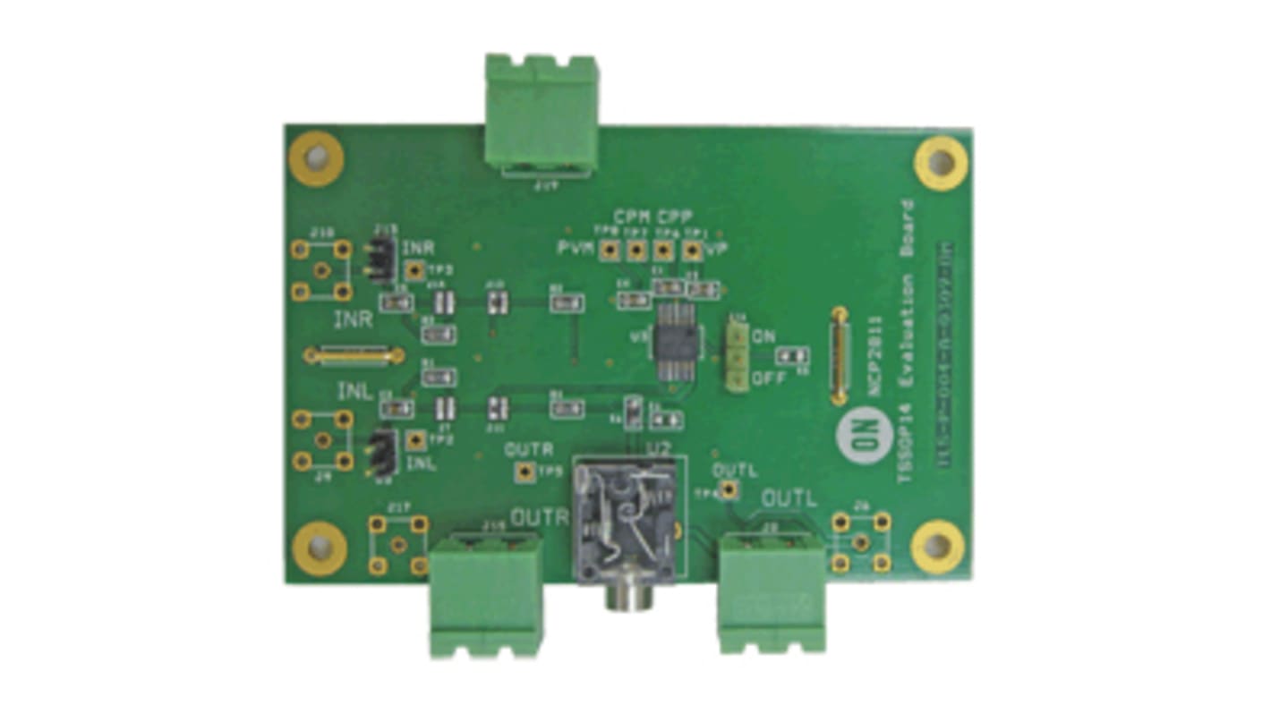 onsemi NCP2811ADTBRGEVB, Audio Amplifier Evaluation Board for NCP2811ADTBR2G