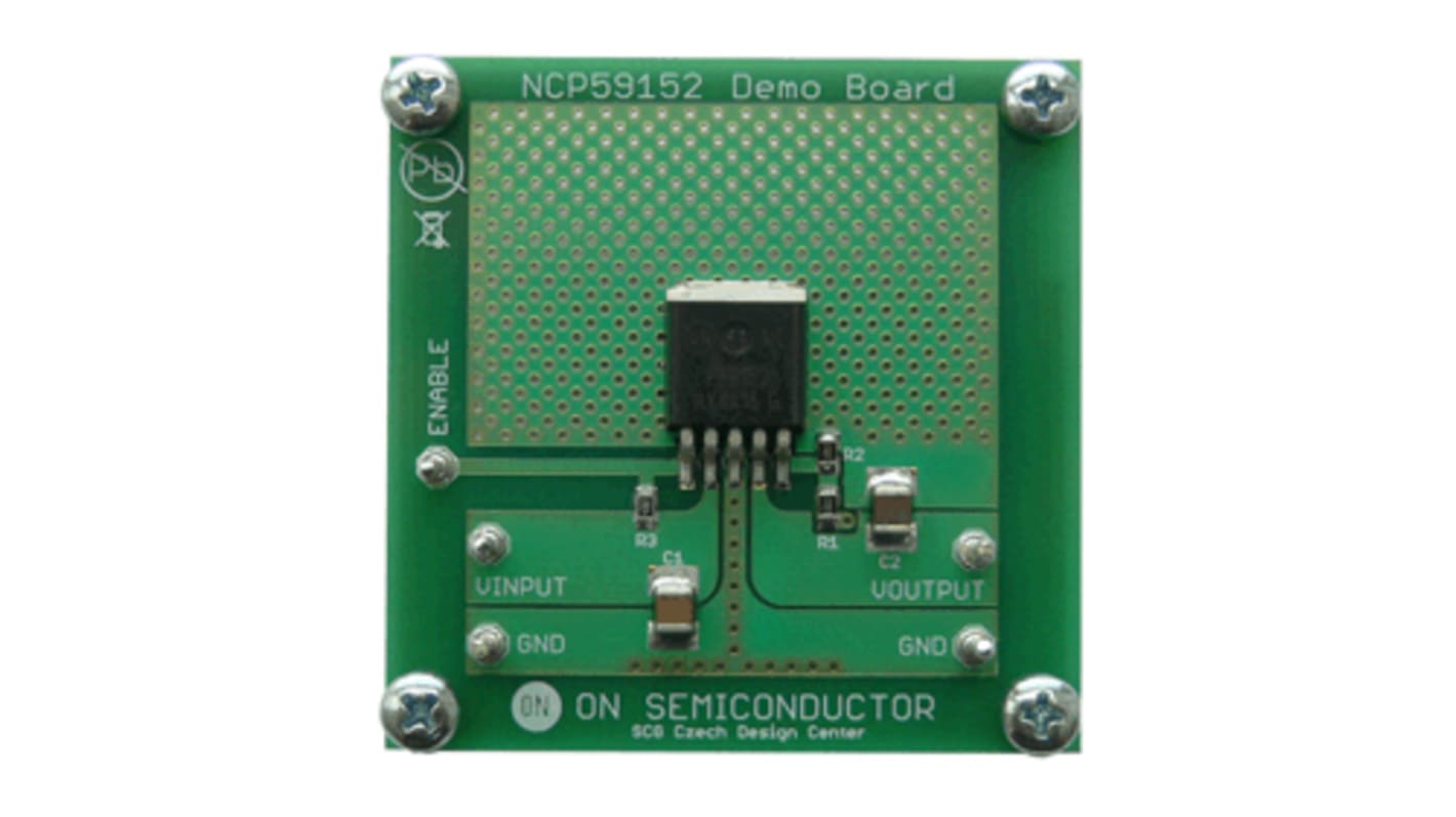 onsemi Adjustable VLDO Regulator Evaluation Board Voltage Reference for NCP59152DSADJR4G for Adjustable VLDO Regulator