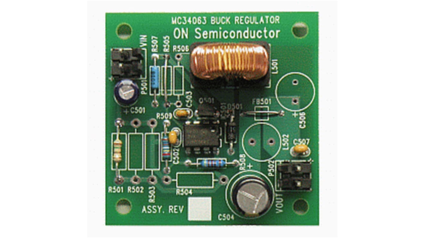 onsemi Leaded Buck Regulator Evaluation Board Buck Regulator for MC34063AP1G for DC-DC Converters