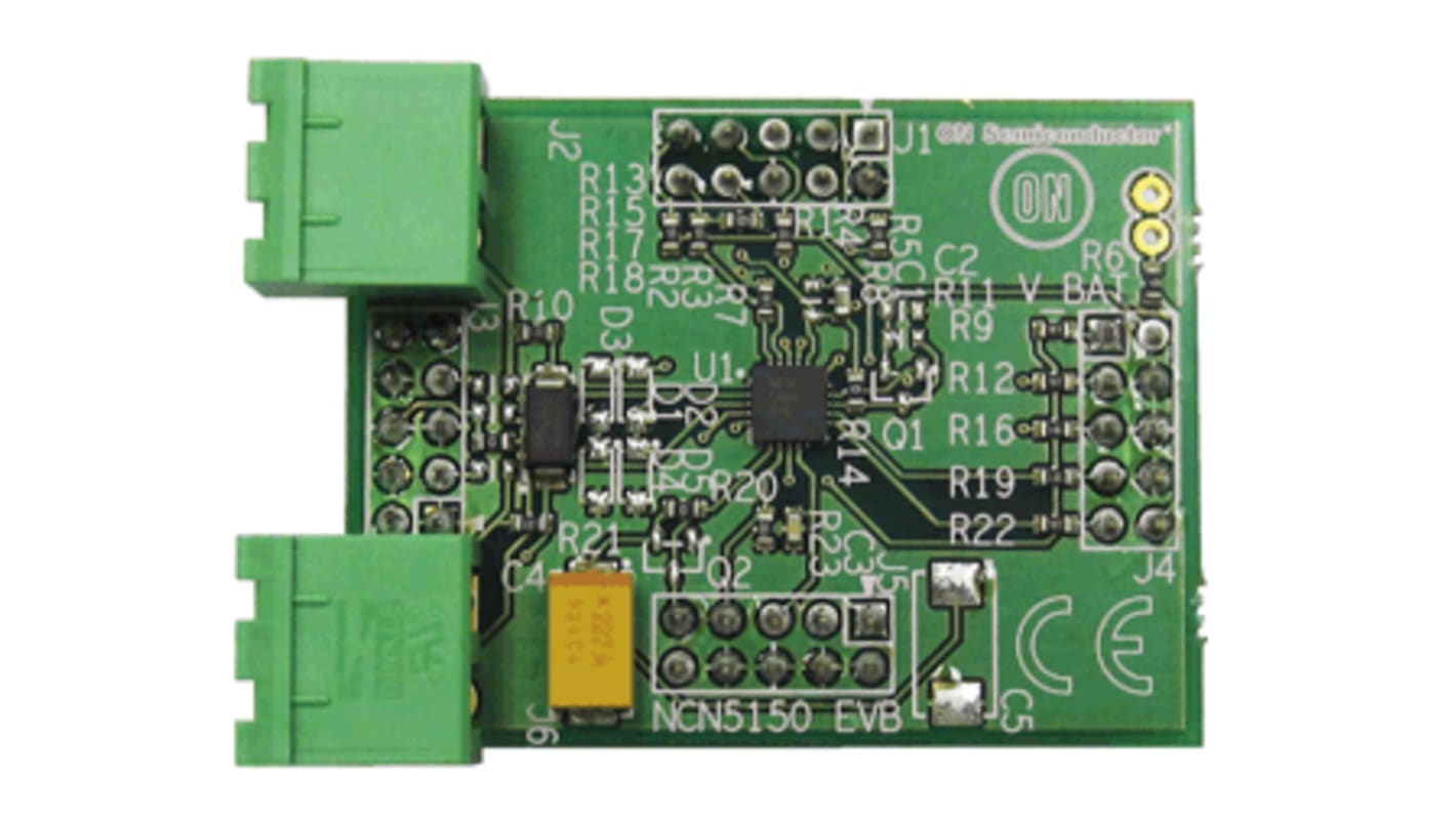 onsemi 6 unit loads, Evaluation Board, Wired M-BUS Slave Transceiver NCN5150 Evaluation Kit for Two-Wire Meter Bus