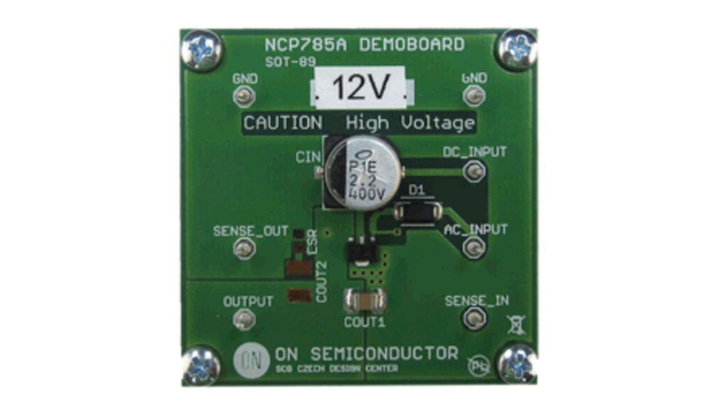 onsemi NCP785AH120T1G Evaluierungsplatine, Ultra High Voltage Regulator Evaluation Board Linearregler