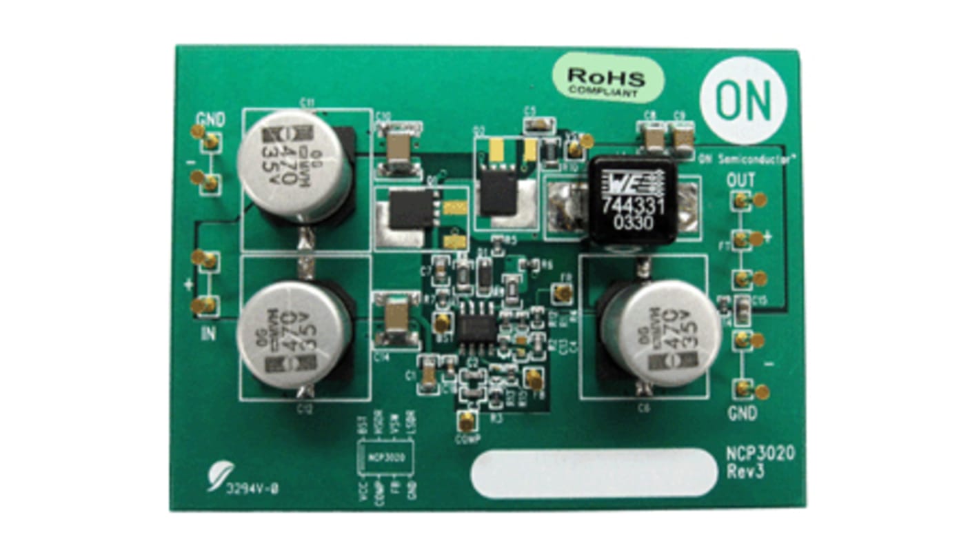 onsemi NCP3020BDR2G Evaluierungsplatine, PWM Device Evaluation Board PWM-Controller