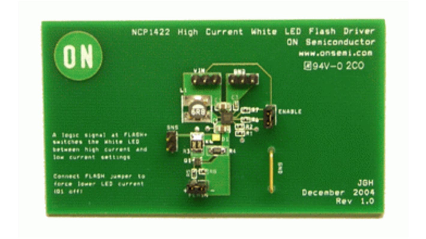 onsemi LED-Treiberevaluierungskit Evaluierungsplatine zum Einsatz mit Hochstrom-LED-Treiber, High Current LED Driver