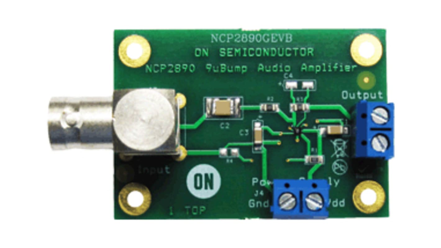 onsemi NCP2890GEVB, Audio Amplifier Evaluation Board for NCP2890DMR2G