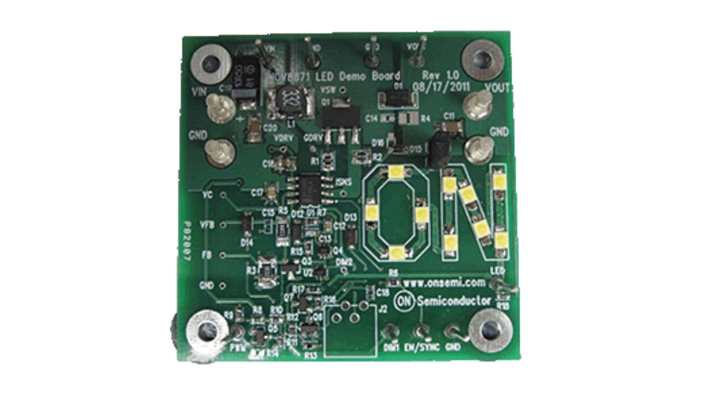 Płytka ewaluacyjna Adjustable Output Non-Synchronous Boost Controller Evaluation Board, ON Semiconductor Sterownik