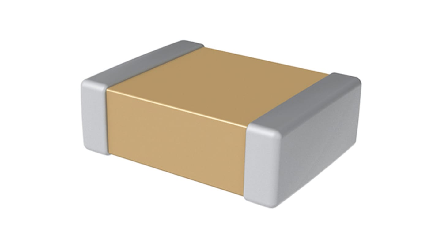 KEMET 820pF Multilayer Ceramic Capacitor MLCC, 1kV dc V, ±5% , SMD