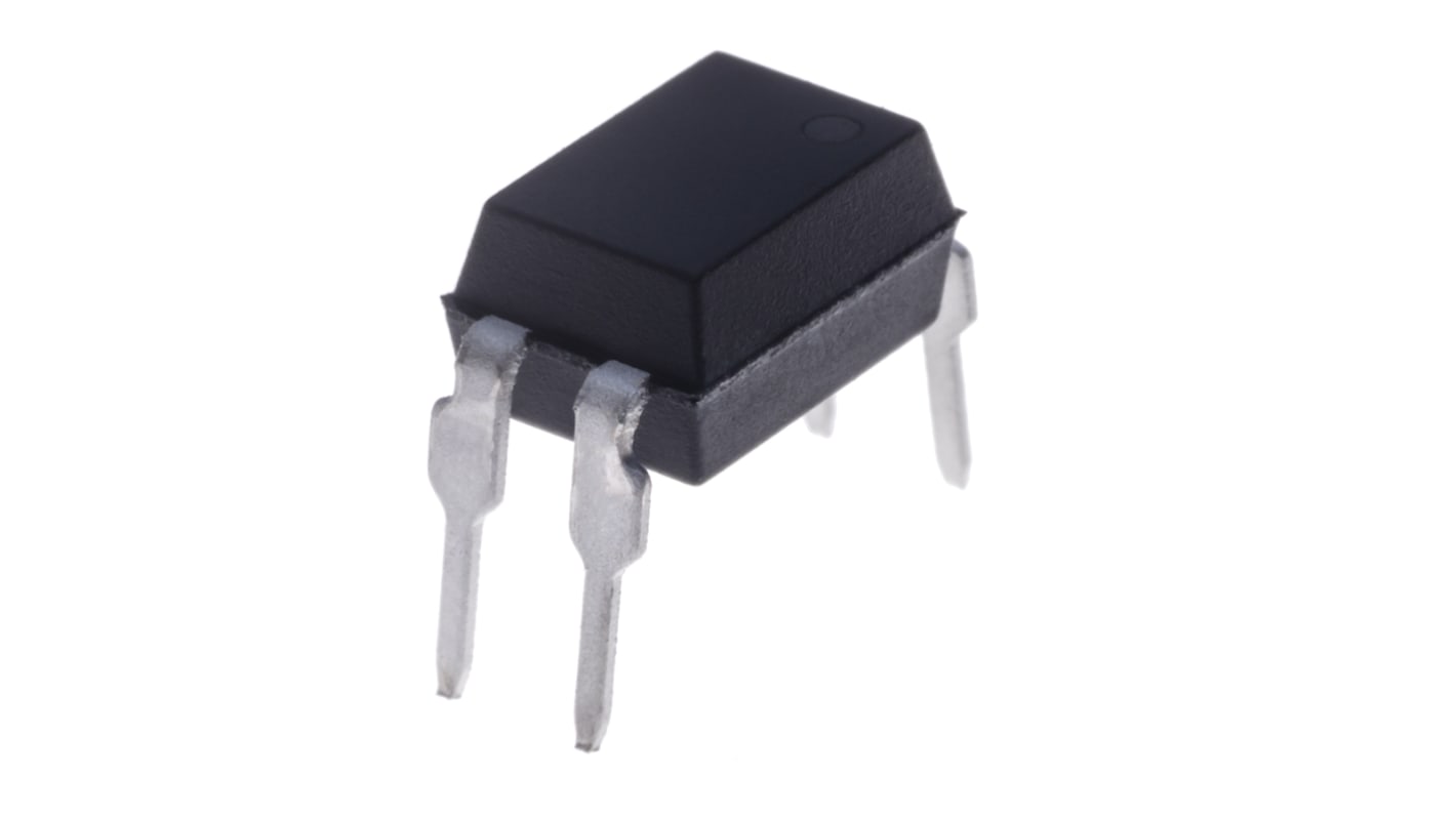 Optoacoplador Isocom TLP521 de 1 canal, Vf= 1.3V, Viso= 5300 (mínimo) Vrms, IN. AC, OUT. Fototransistor NPN, mont.