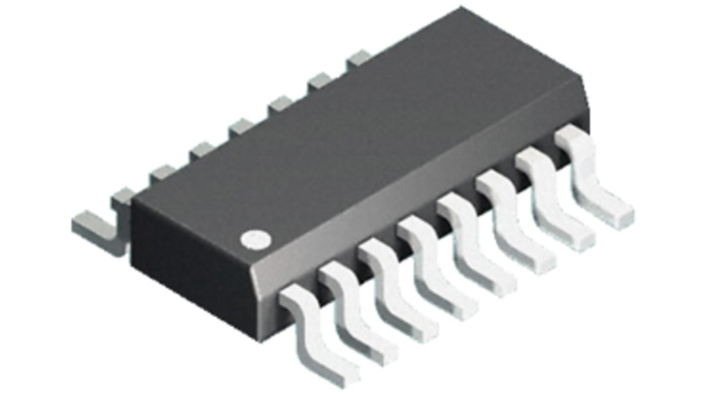 Isocom IS SMD Quad Optokoppler DC-In / NPN-Fototransistor-Out, 16-Pin SMD, Isolation 3000 Vrms