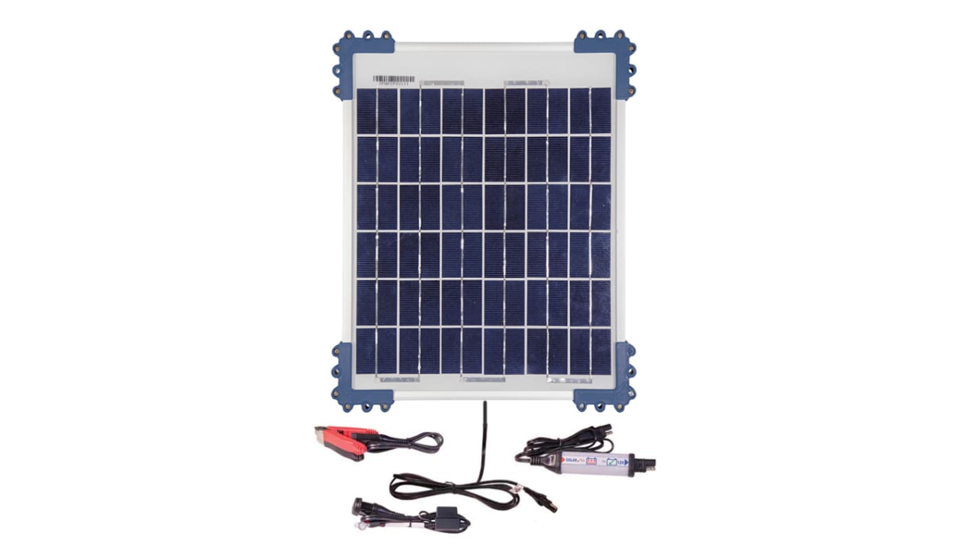 TecMate Solar Charger for use with AGM 12 V Batteries, GEL 12 V Batteries, STD 12 V Batteries